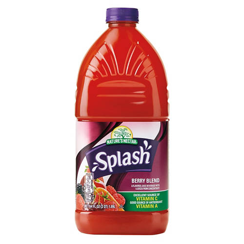 Nature's Nectar Splash Berry Blend Juice Cocktail, 64 fl oz